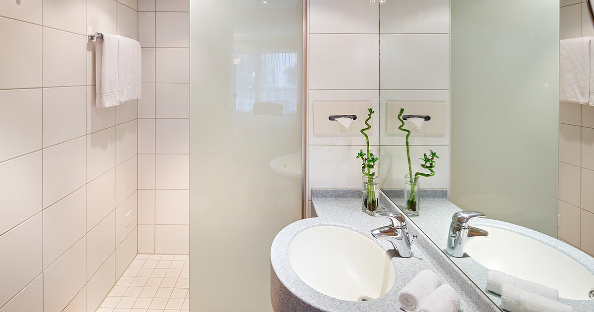 Salle de bains de Single Apartments welcome homes, Glattbrugg, welcome hotels