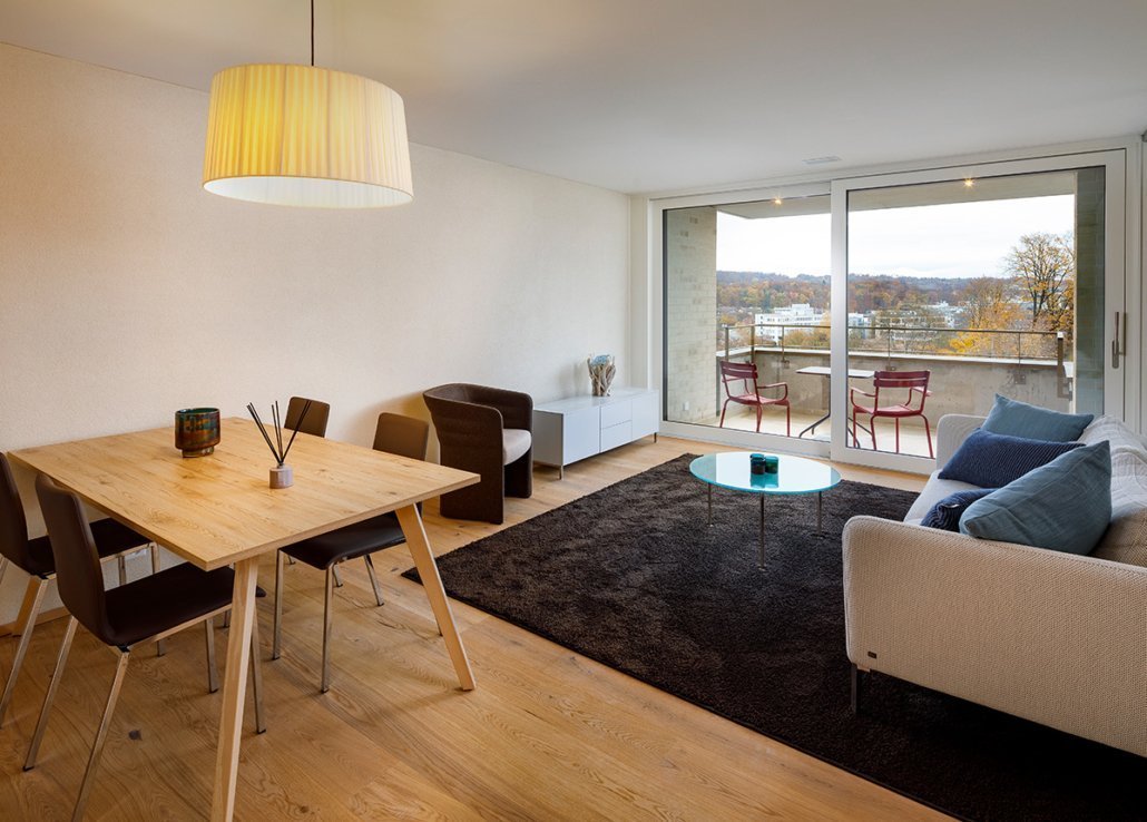 Modern 2.5-room apartments in the Allegra Living, Zurich Airport